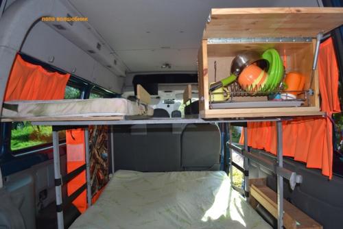 Дачный лайфхак. Дом на колёсах своими рукам микроавтобус форд транзит. 02