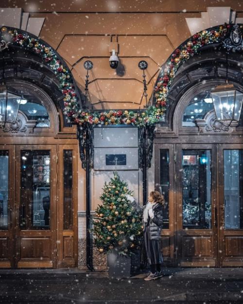 Прогулочная фотосессия по вечернему предновогоднему Петербургу. 07