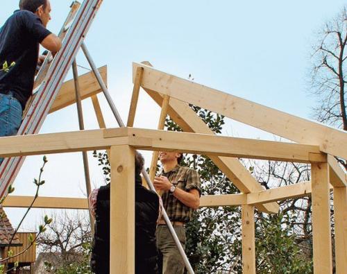 Строительство беседки из дерева. 03