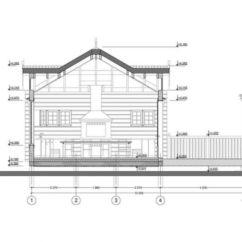 Летняя кухня и беседка, проект и фото. 06