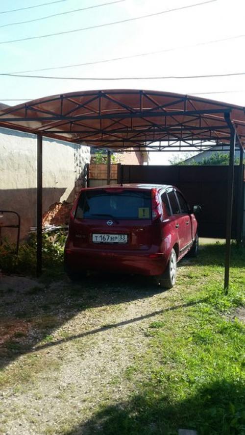 Дачный лайфхак. Соорудил пару лет назад навес для авто. 04