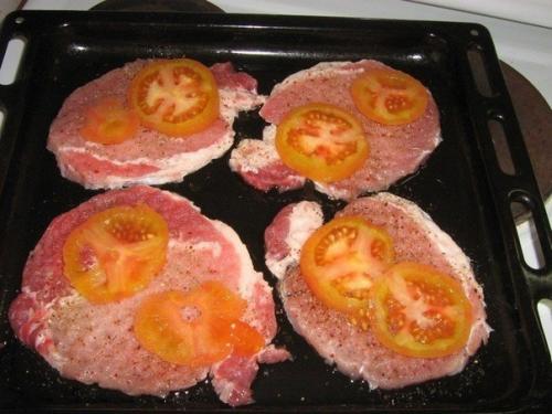 Мясо по-купечески (с грибами). 02