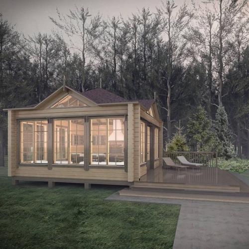 Летняя кухня и беседка, проект и фото. 01