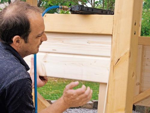 Строительство беседки из дерева. 09