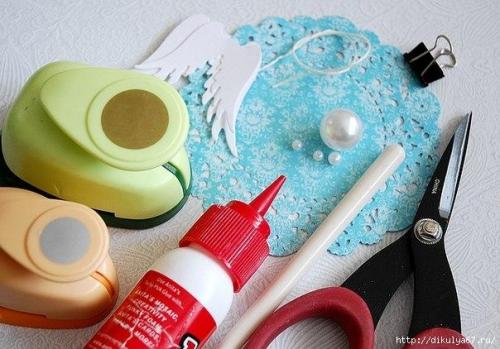 Подвеска - ангелочек.  Источник: идеи для творчества и подарков своими руками. 01