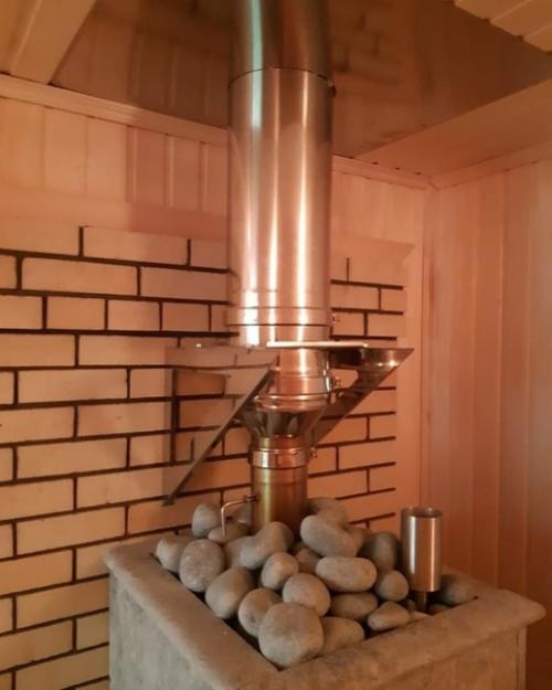 Наружный каркас печи из натурального камня. 01