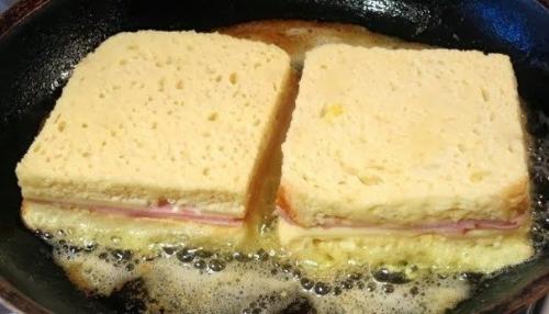 Сэндвич Монте-кристо. Ингредиенты (на 2 сэндвича: 05