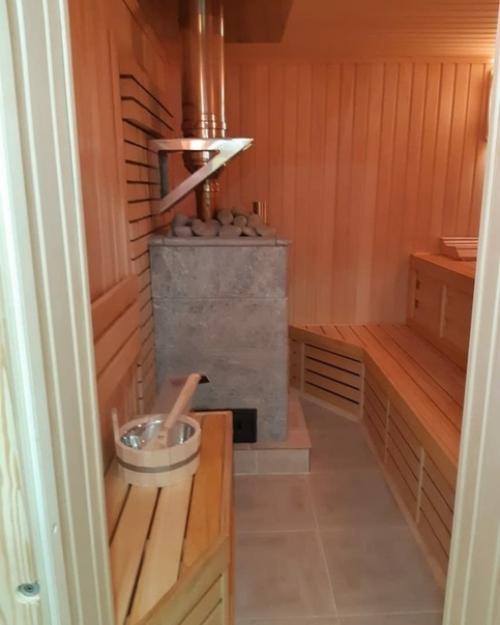 Наружный каркас печи из натурального камня. 02