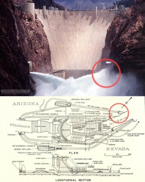 Аризонский водосброс на плотине Гувера. 03