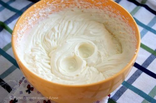 Медовик на кефире. 02