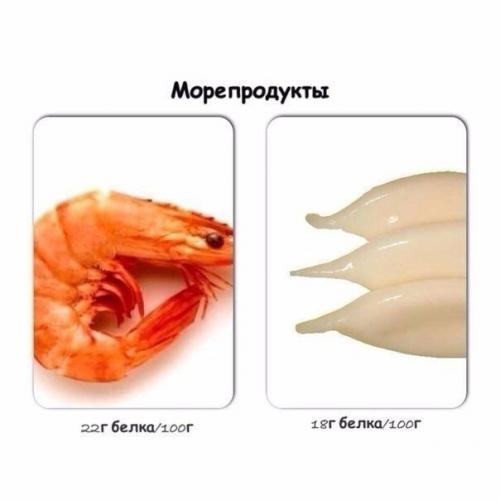 Содержание белка в продуктах. 02