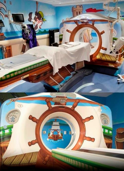 Детские больницы кабинеты МРТ в сказочные пространства для снижения стресса превращают. 02