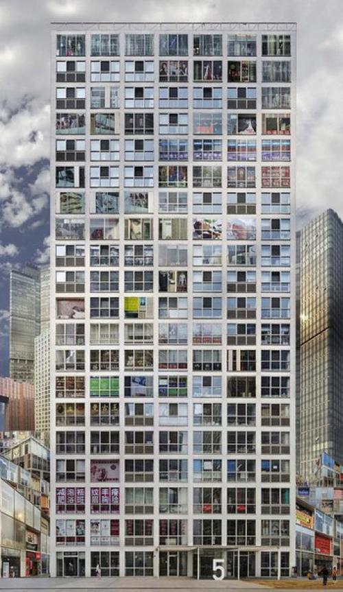 Французский фотохудожник образует причудливые дома из домов, которые называет Вавилоны. 03