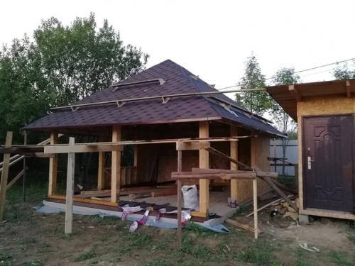 Тот случай, когда планируешь построить беседку для дачи, а в итоге получается летняя кухня. 06