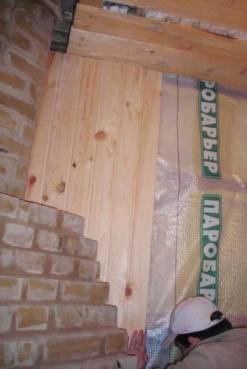 Внутренняя отделка деревянной вагонкой. 07 Внутренняя отделка деревянной вагонкой. 07