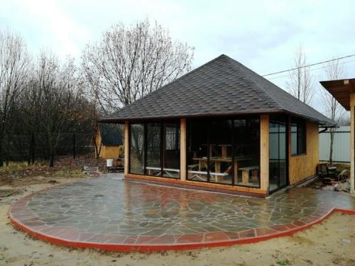 Тот случай, когда планируешь построить беседку для дачи, а в итоге получается летняя кухня. 08