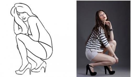 Десять базовых поз для моделей. 06 Десять базовых поз для моделей. 06
