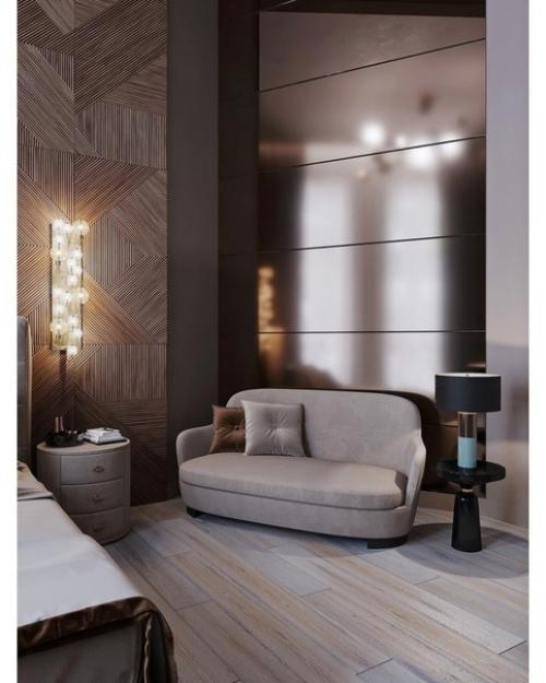 Стильная уютная спальня. 01