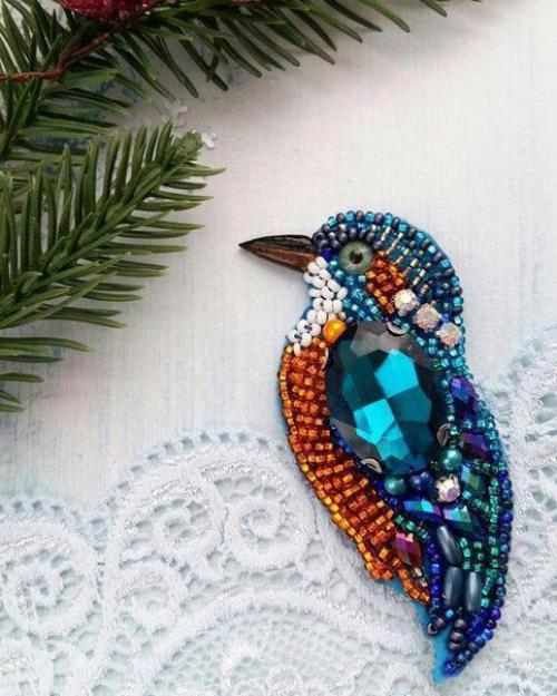 Бисерные броши разных авторов. 02