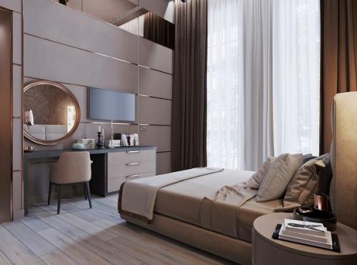 Стильная уютная спальня. 02