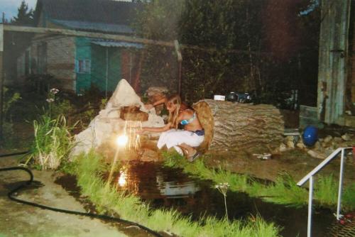 Как мы смастерили с детьми прудик. 06
