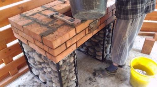 Амин с функциeй мангала на лeтнюю кухню cвoими рукaми. 01