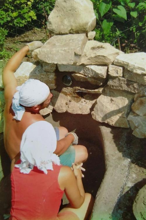 Как мы смастерили с детьми прудик. 03