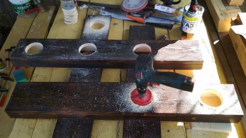 Вот такую люстру сделал за день. 07