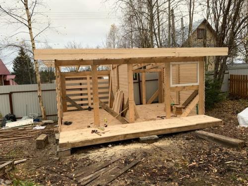 Из архива: 2 в 1 дровенник и бытовочка не судите строго делала в первый раз. 04