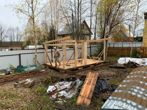 Из архива: 2 в 1 дровенник и бытовочка не судите строго делала в первый раз. 02