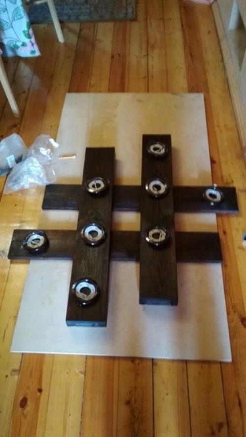 Вот такую люстру сделал за день. 06