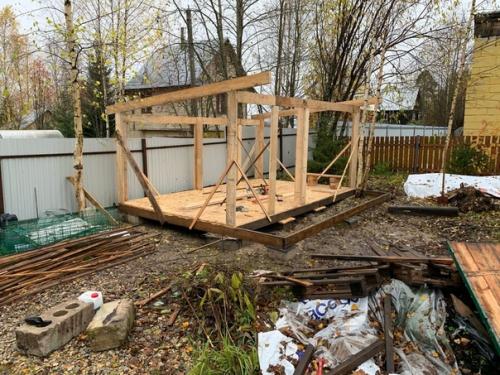 Из архива: 2 в 1 дровенник и бытовочка не судите строго делала в первый раз. 01