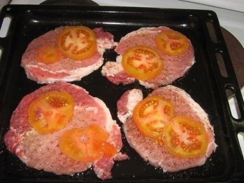 Мясо по-купечески с грибами. 03