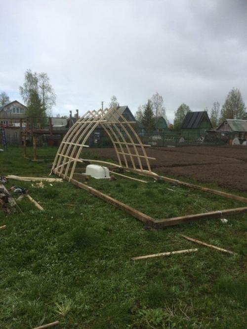 Собрал с нуля арочную теплицу 7. 3*3. 02
